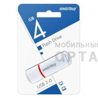 Флешка USB 4GB Smartbuy  Crown  белый
