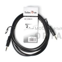 Aux-кабель TELECOM 3.5 Jack (M) / 3.5 Jack (M), стерео, аудио, 2 м. (1/250)
