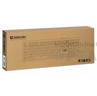 Клавиатура проводная игровая DEFENDERа Karon GK-129 RU,108кн+FN, радуж,1.5м, белый/зеленый (1/20)