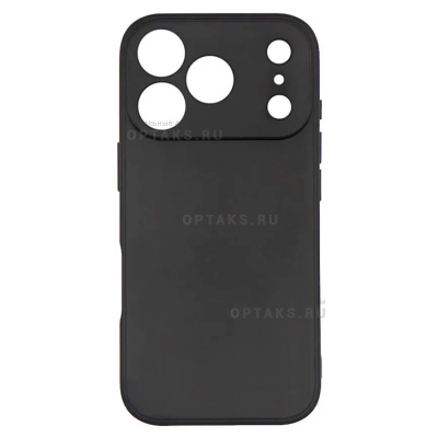 Чехол Soft-touch Black силиконовый в техпаке, для iPhone 15 Pro