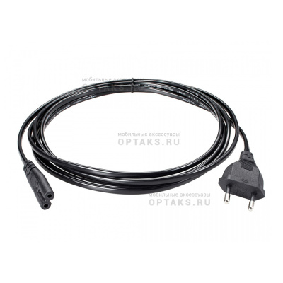 Кабель для аудио-видео техники IEC-320-C7, 2-pin 3m ,черный, медь,Telecom <TE023-CU0.5-3M> (1/100)