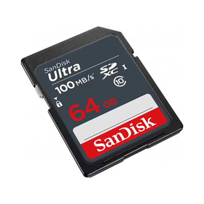 Карта памяти SDXC  64GB  SanDisk Class 10 Ultra UHS-I (100 Mb/s)